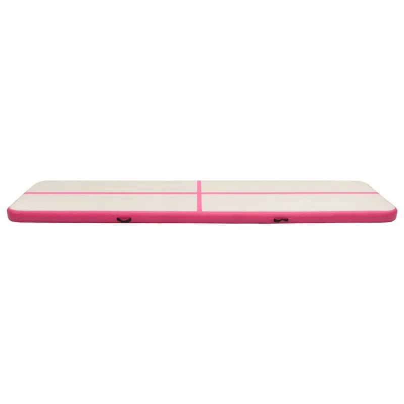 Pripučiamas gimnastikos kilimėlis, rožinis, 700x100x15cm, PVC