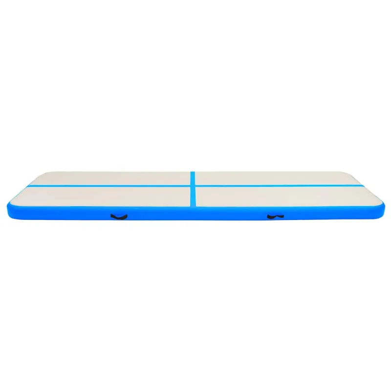 Pripučiamas gimnastikos kilimėlis, mėlynas, 800x100x15cm, PVC