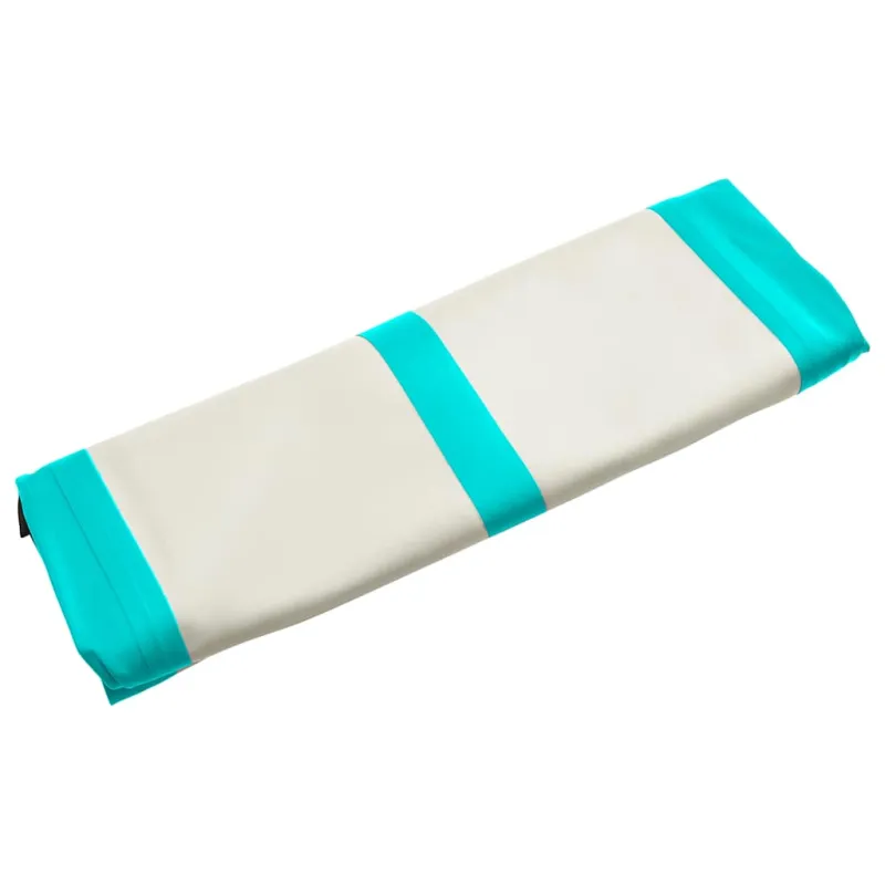 Pripučiamas gimnastikos kilimėlis, žalias, 400x100x20cm, PVC