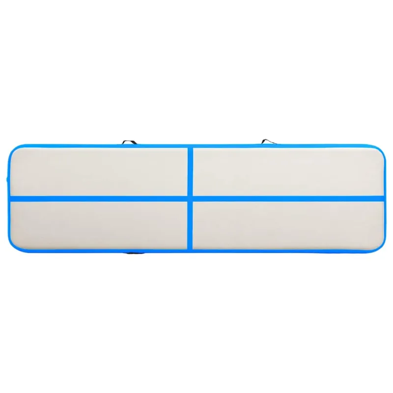 Pripučiamas gimnastikos kilimėlis, mėlynas, 600x100x20cm, PVC