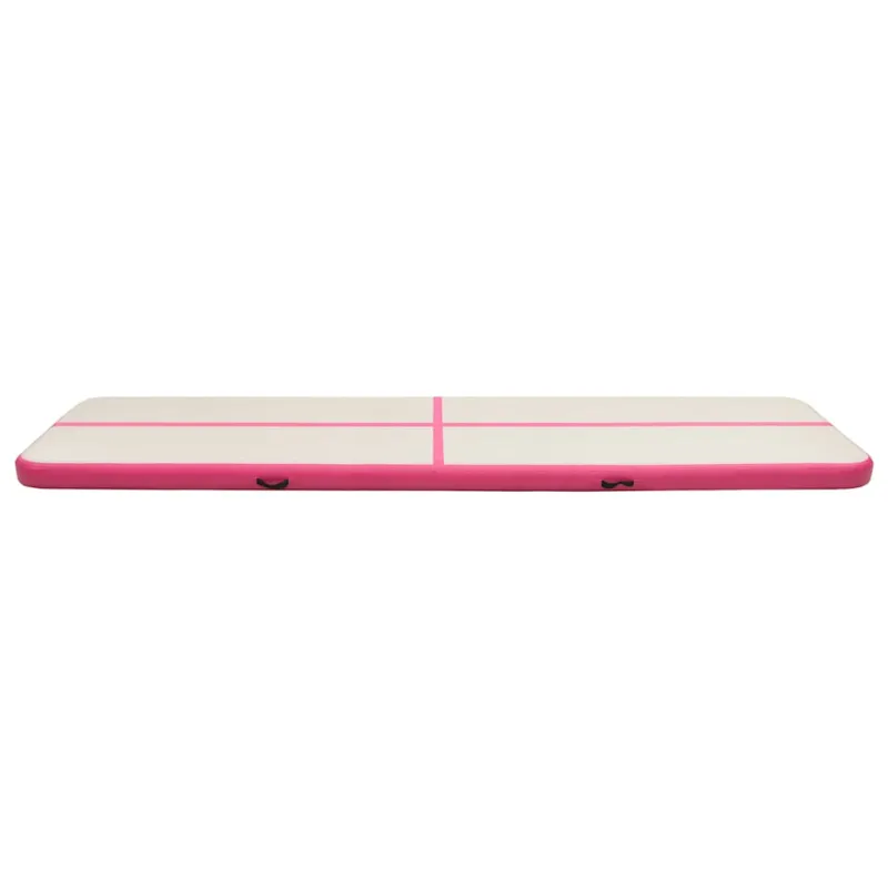 Pripučiamas gimnastikos kilimėlis, rožinis, 800x100x20cm, PVC