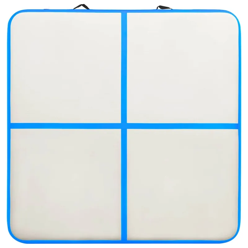 Pripučiamas gimnastikos kilimėlis, mėlynas, 200x200x10cm, PVC