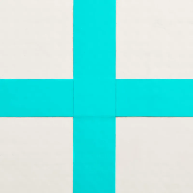 Pripučiamas gimnastikos kilimėlis, žalias, 200x200x20cm, PVC