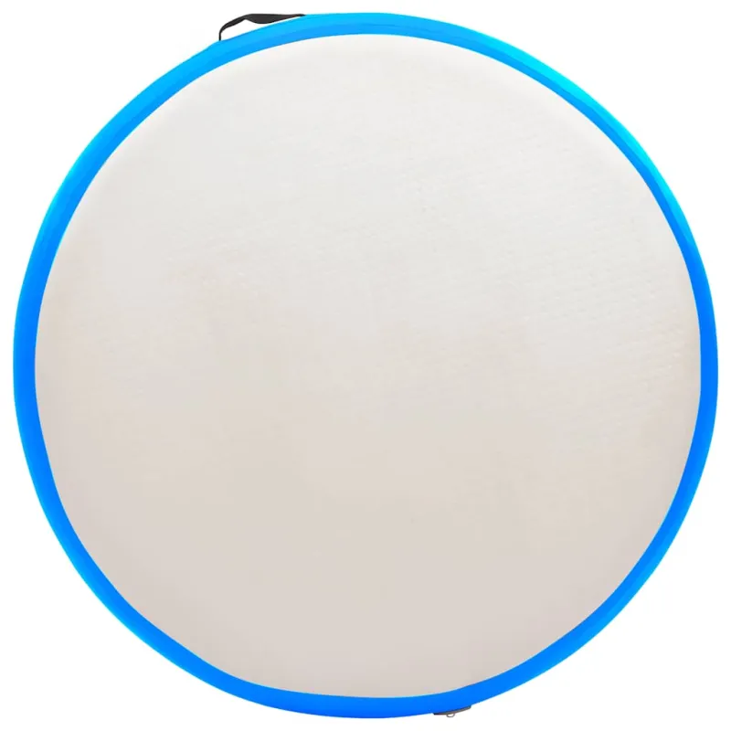 Gimnastikos kilimėlis su pompa, mėlynas, 100x100x10cm, PVC