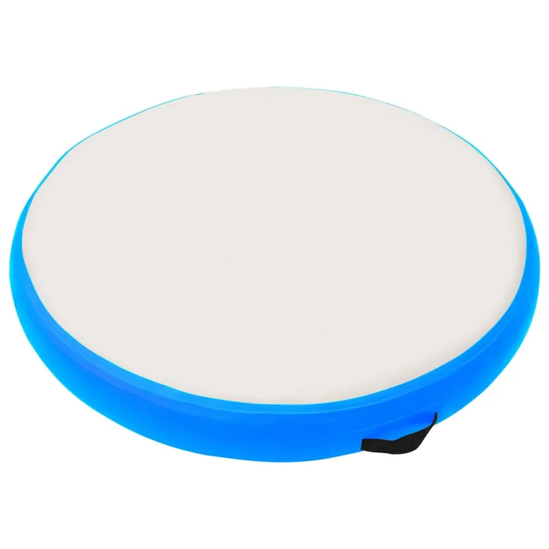 Gimnastikos kilimėlis su pompa, mėlynas, 100x100x20cm, PVC