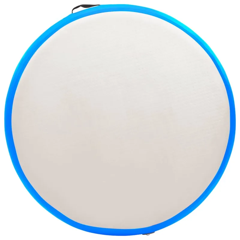 Gimnastikos kilimėlis su pompa, mėlynas, 100x100x20cm, PVC