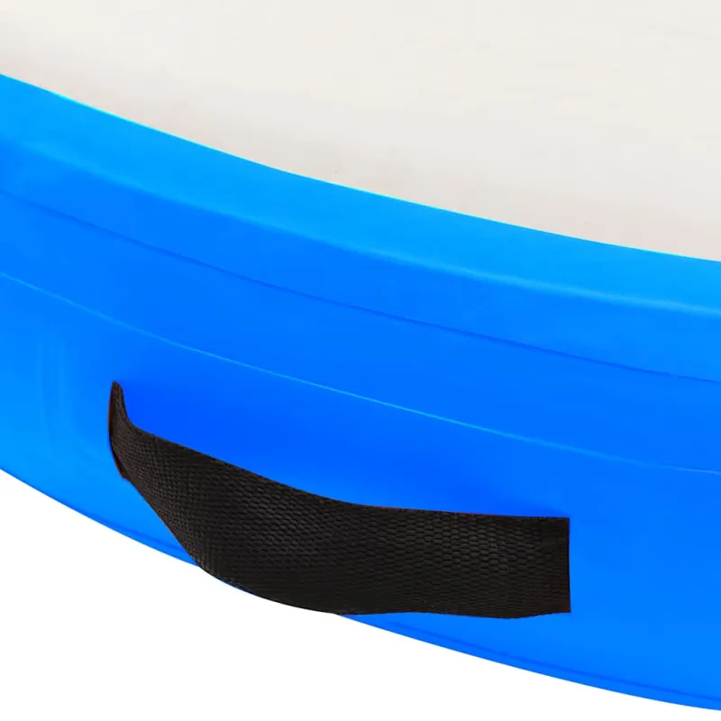 Gimnastikos kilimėlis su pompa, mėlynas, 100x100x20cm, PVC