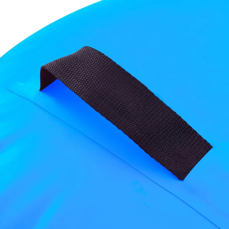 Gimnastikos ritinys su pompa, mėlynas, 100x60cm, PVC