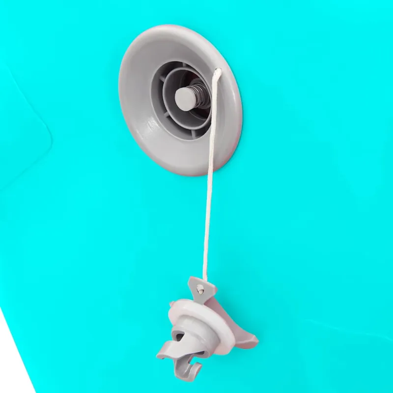 Gimnastikos ritinys su pompa, žalias, 120x75cm, PVC