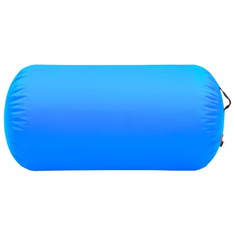 Gimnastikos ritinys su pompa, mėlynas, 120x90cm, PVC