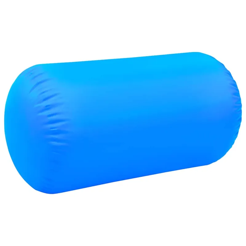 Gimnastikos ritinys su pompa, mėlynas, 120x90cm, PVC