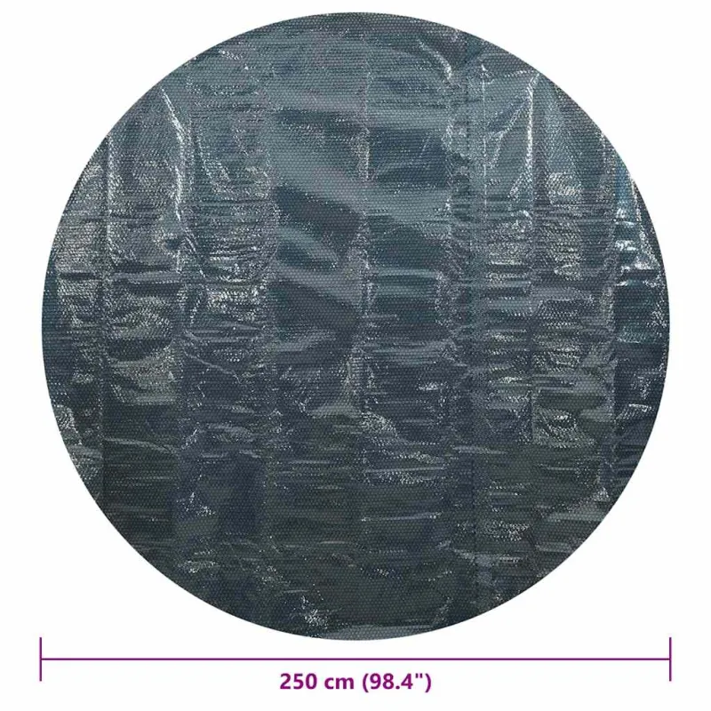 Saulę sugerianti baseino plėvelė, juoda/mėlyna, 250cm, PE