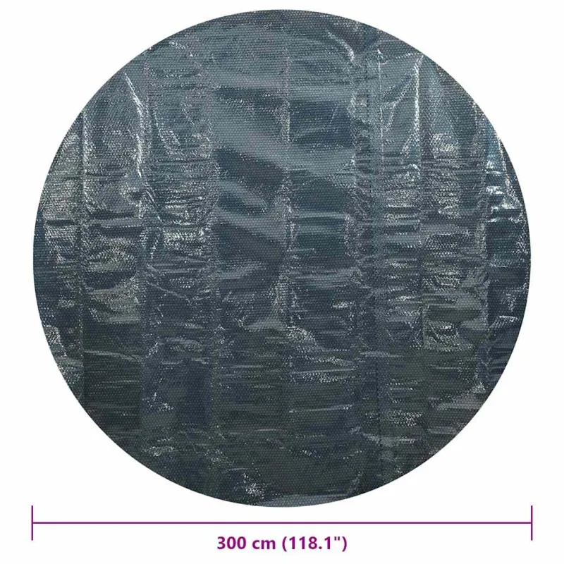 Saulę sugerianti baseino plėvelė, juoda/mėlyna, 356cm, PE