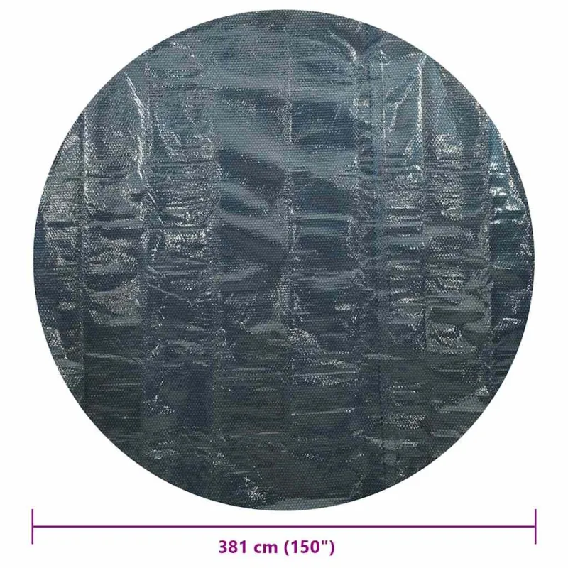 Saulę sugerianti baseino plėvelė, juoda/mėlyna, 381cm, PE