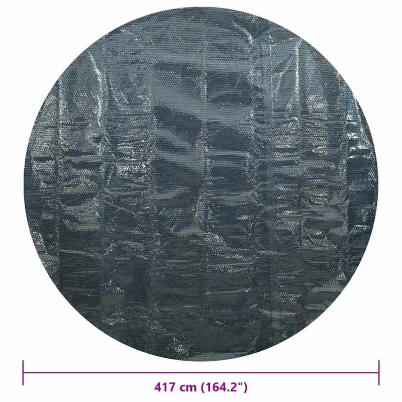 Saulę sugerianti baseino plėvelė, juoda/mėlyna, 417cm, PE