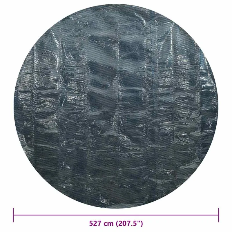 Saulę sugerianti baseino plėvelė, juoda/mėlyna, 527cm, PE