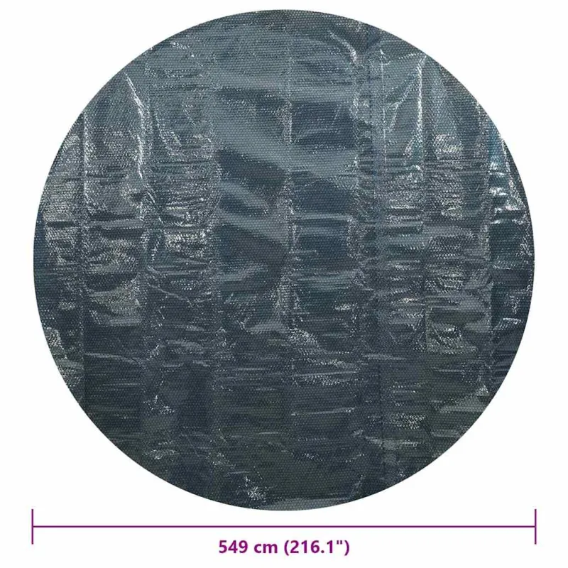Saulę sugerianti baseino plėvelė, juoda/mėlyna, 549cm, PE