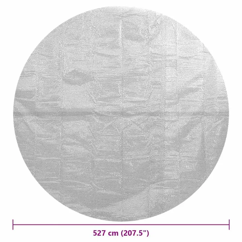 Saulę sugerianti baseino plėvelė, pilkos spalvos, 527cm, PE