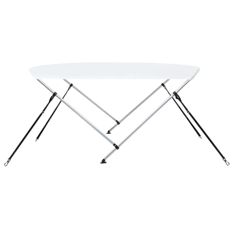 Bimini viršaus stogelis, baltas, 150x120x110cm, 2 lankų rėmas