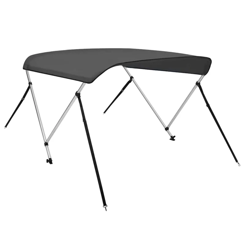 Bimini viršaus stogelis, antracito, 150x120x110cm, 2 lankai