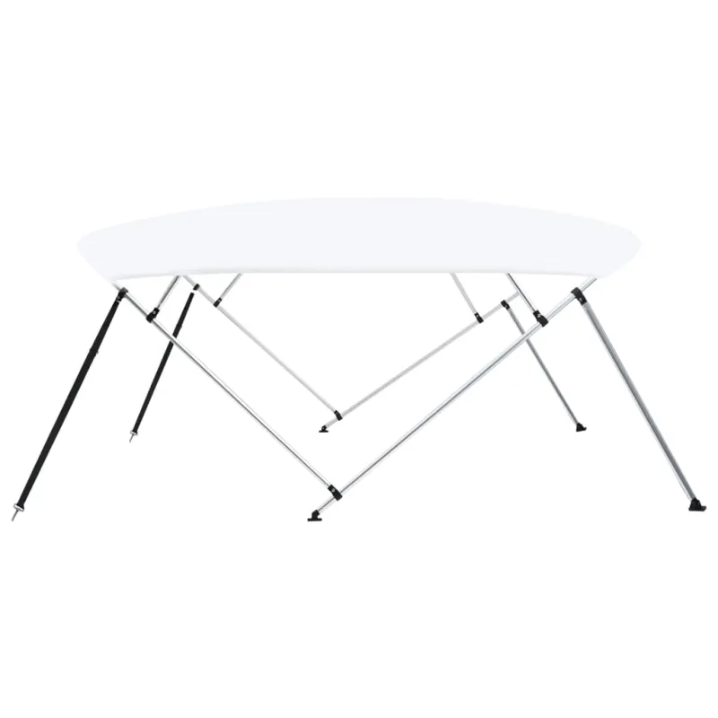 Bimini viršaus stogelis, baltas, 243x(230-244)x137cm, 4 lankai
