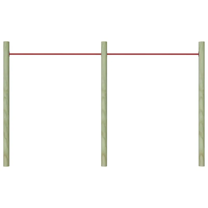 Skersiniai, 2vnt., raudonos spalvos, 125cm, plienas