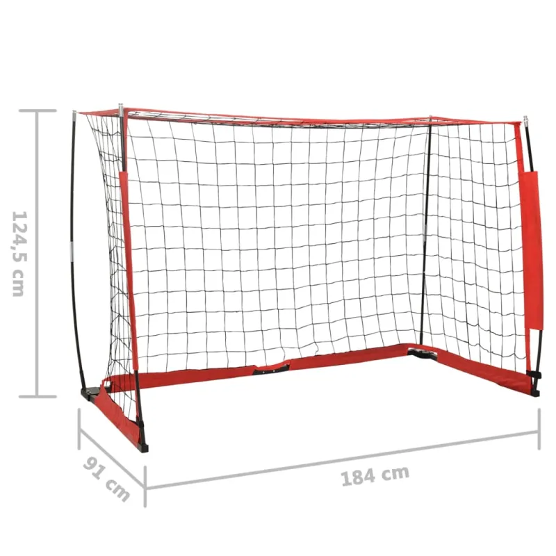 Futbolo vartai, 184x91x124,5cm, plienas