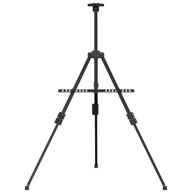 Reguliuojamas eksponavimo stovas-molbertas, juodas, metalas
