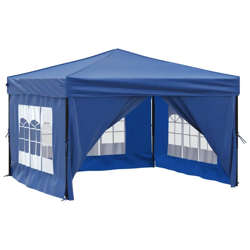 Proginė palapinė su šoninėmis sienomis, mėlyna, 3x3m