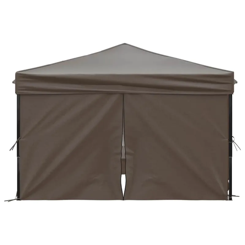 Proginė palapinė su šoninėmis sienomis, taupe, 3x3m