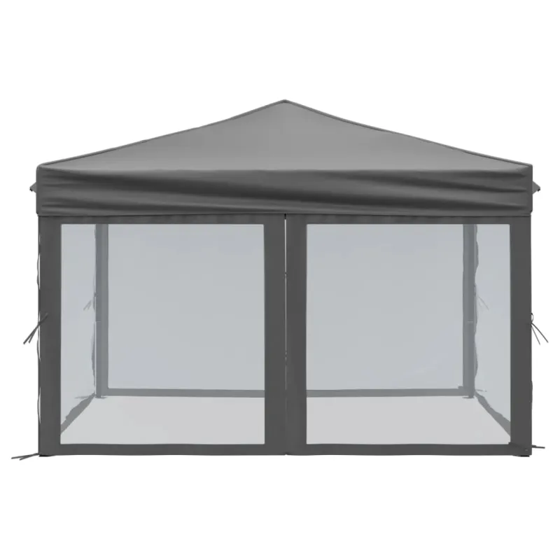 Proginė palapinė su šoninėmis sienomis, antracito, 3x3m