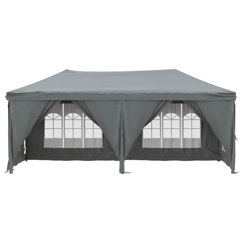 Proginė palapinė su šoninėmis sienomis, antracito, 3x6m