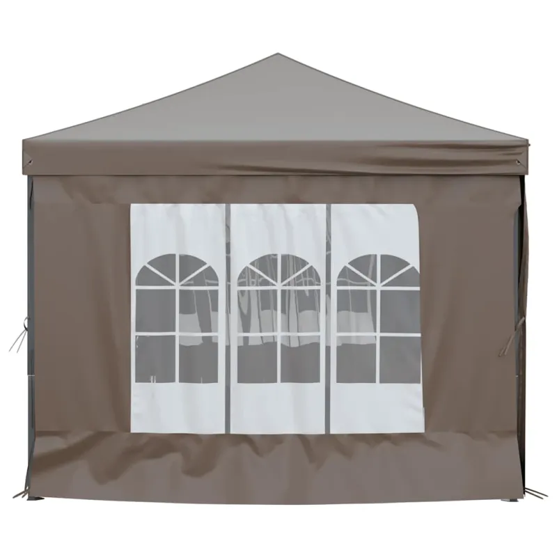 Proginė palapinė su šoninėmis sienomis, taupe, 3x6m