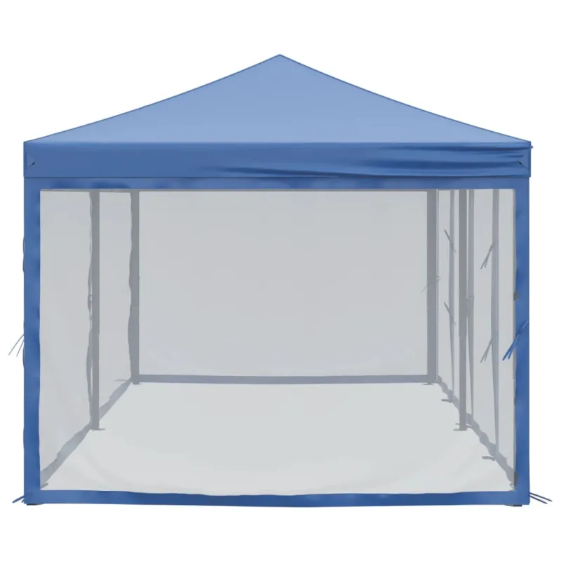 Proginė palapinė su šoninėmis sienomis, mėlyna, 3x6m