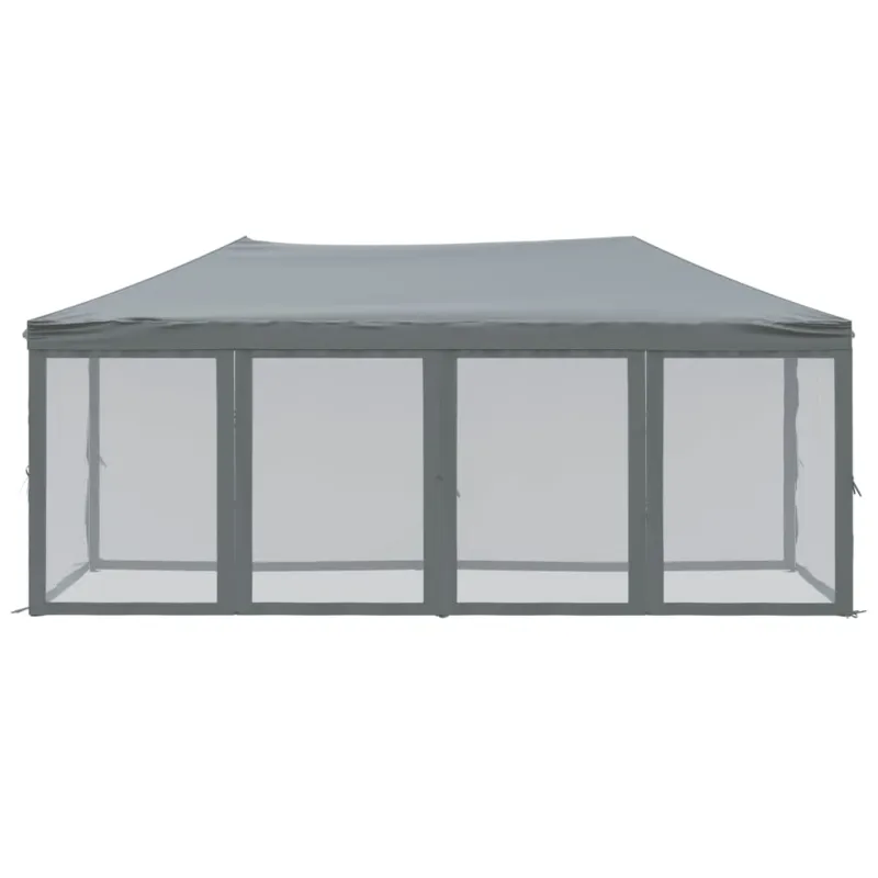 Proginė palapinė su šoninėmis sienomis, antracito, 3x6m