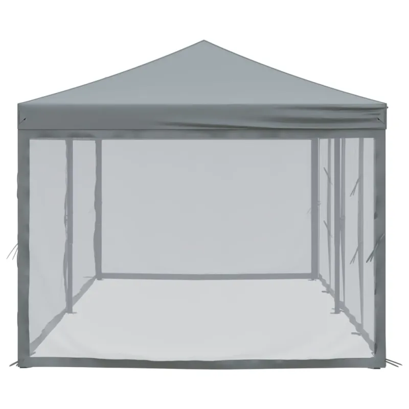 Proginė palapinė su šoninėmis sienomis, antracito, 3x6m