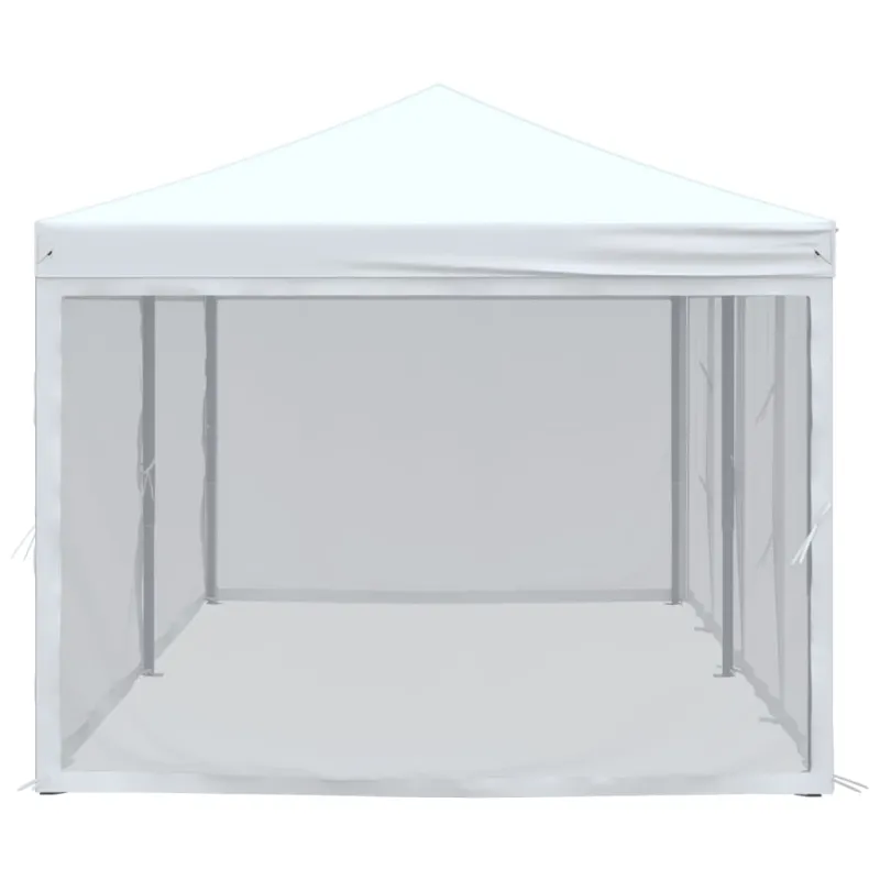 Proginė palapinė su šoninėmis sienomis, balta, 3x6m