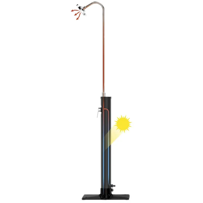 Bestway Solar Flow Lauko dušas, juodos spalvos, 8l