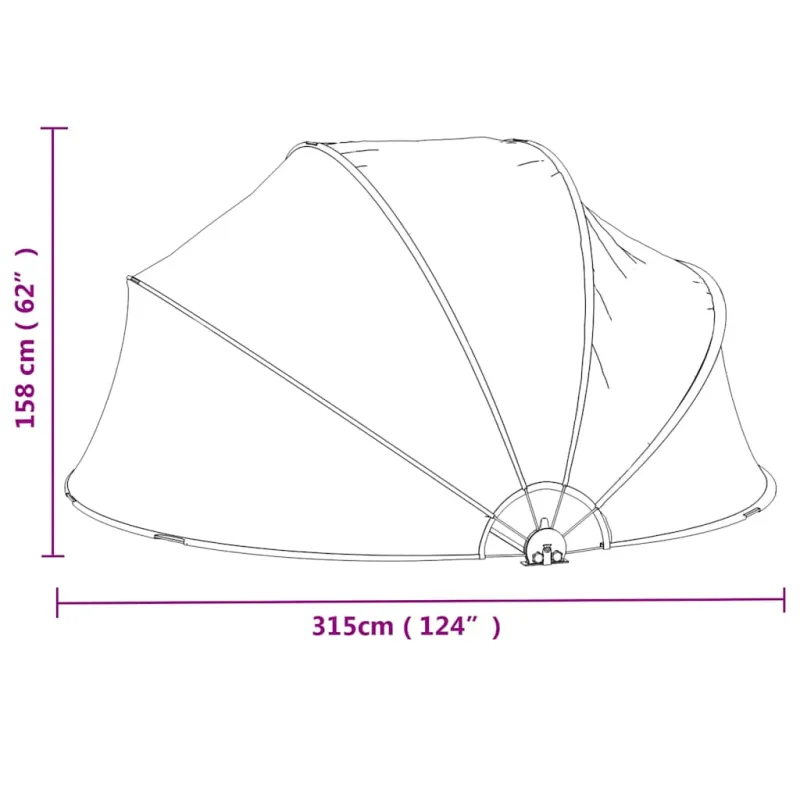 Skliautas baseinui, 315x158cm, PVC, apskritas