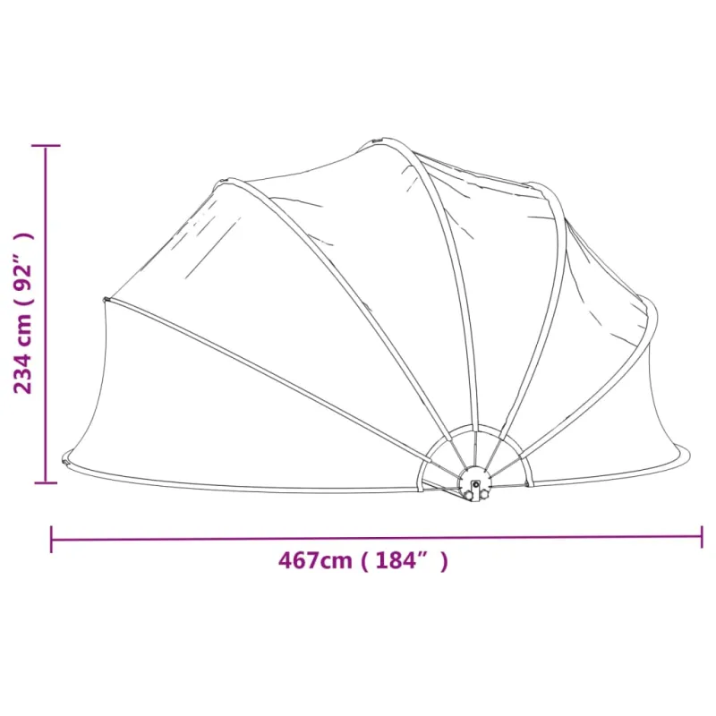 Skliautas baseinui, 467x234cm, PVC, apskritas