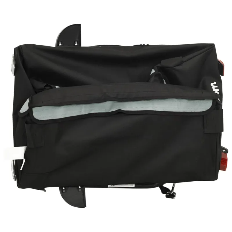 Dviračio priekaba, juodos ir pilkos spalvos, 30kg, geležis