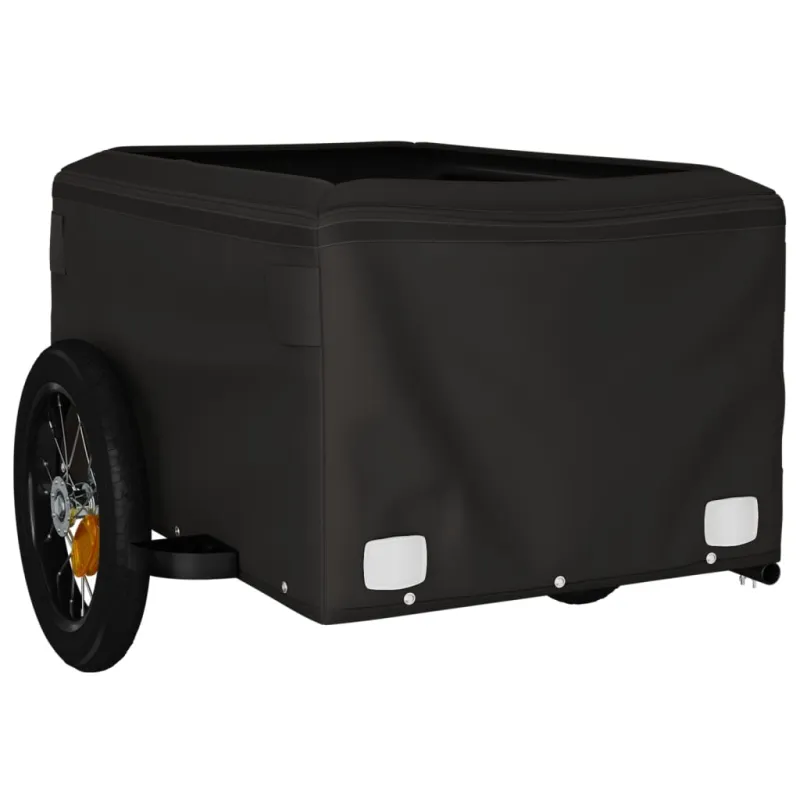 Dviračio priekaba, juodos ir mėlynos spalvos, 30kg, geležis