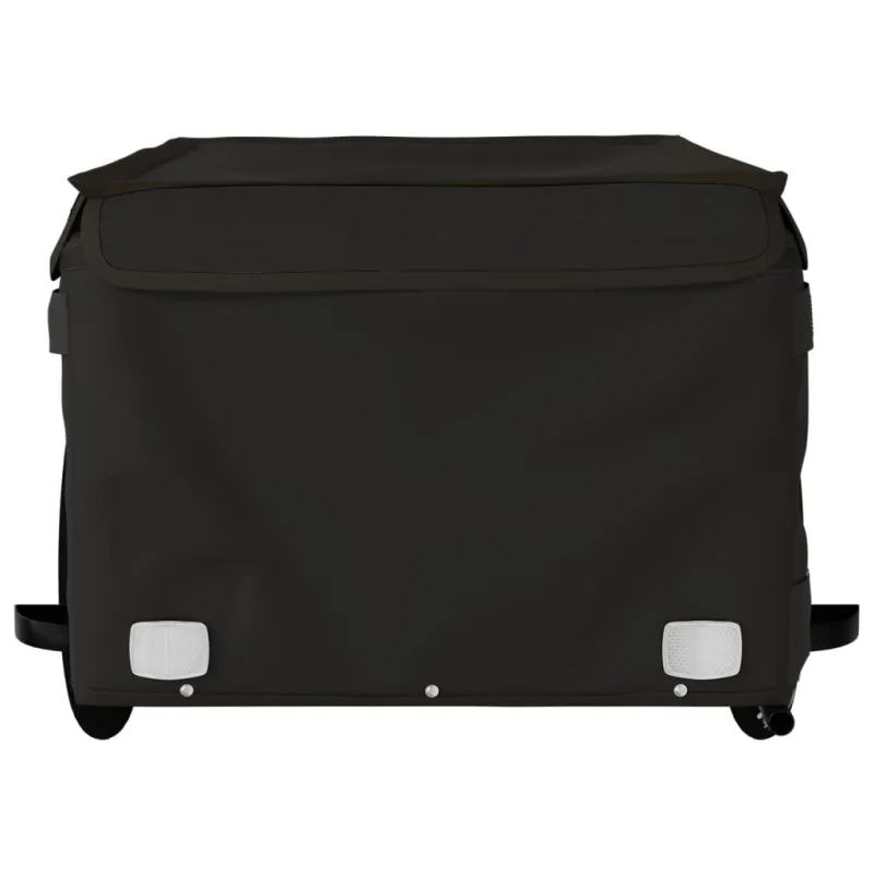 Dviračio priekaba, juodos spalvos, 45kg, geležis