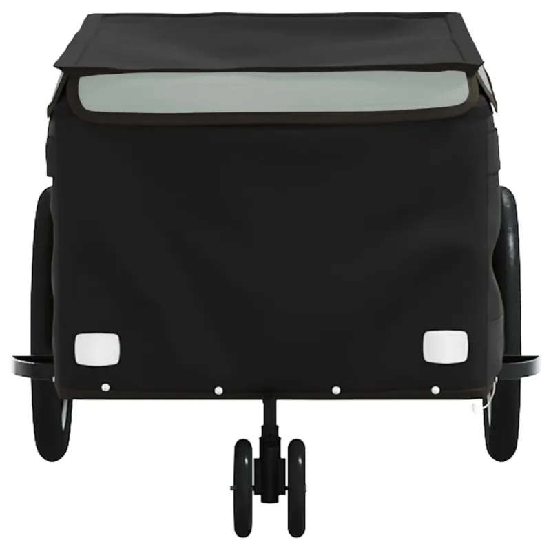 Dviračio priekaba, juodos ir pilkos spalvos, 30kg, geležis