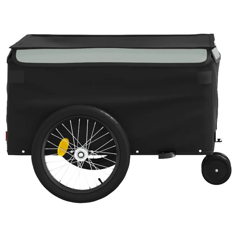 Dviračio priekaba, juodos ir pilkos spalvos, 30kg, geležis