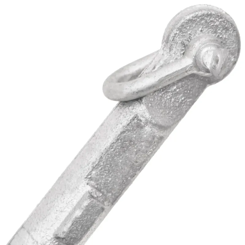 Sulankstomas inkaras, sidabrinis, 0,7kg karštai cinkuotas ketus