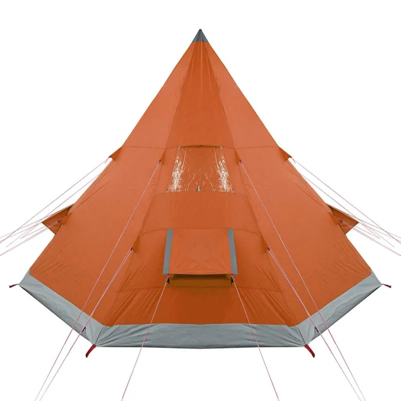 Stovyklavimo palapinė, oranžinė, keturvietė, tipi dizaino