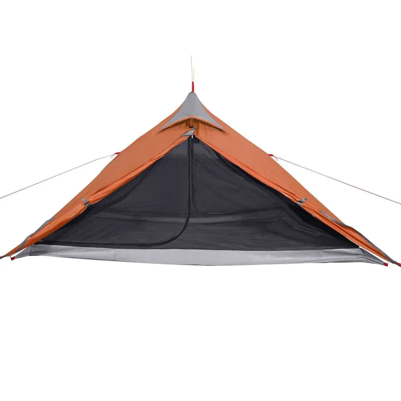Kabanti palapinė, oranžinė, vienvietė, tipi dizaino