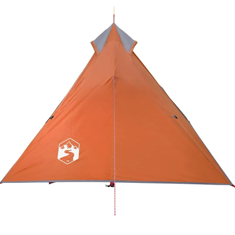 Kabanti palapinė, oranžinė, vienvietė, tipi dizaino