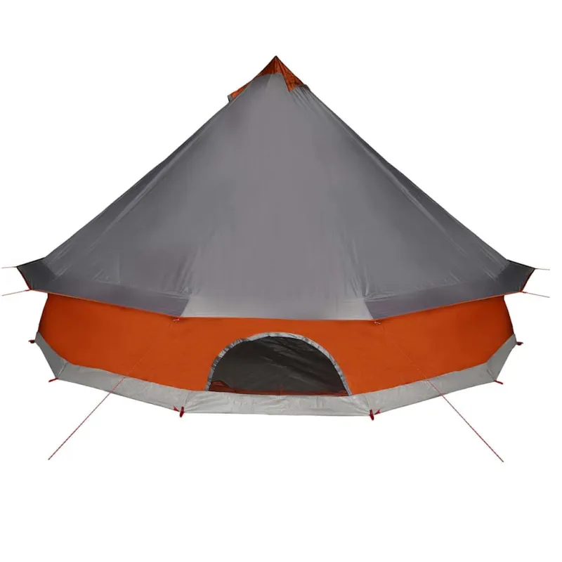 Šeimos palapinė, pilka ir oranžinė, 12 vietų, tipi